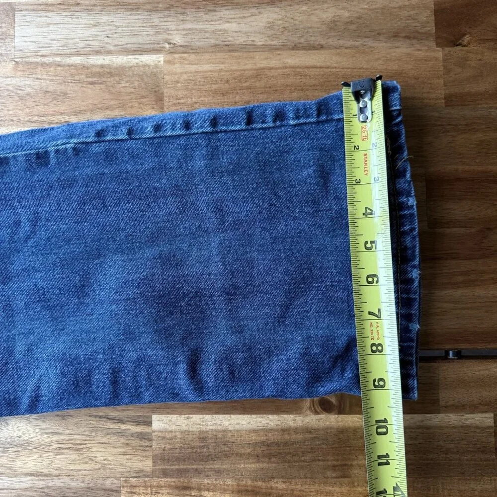 Levi's 527 Mid Rise Bootcut Jeans‎ Size 38x32 Blue Stretch Denim Western Cowboy